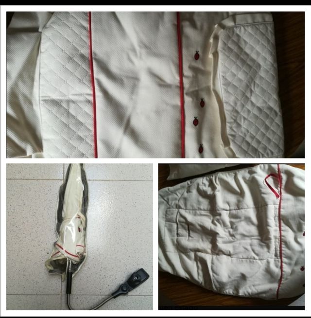 Sombrilla, protector y cobertor a juego