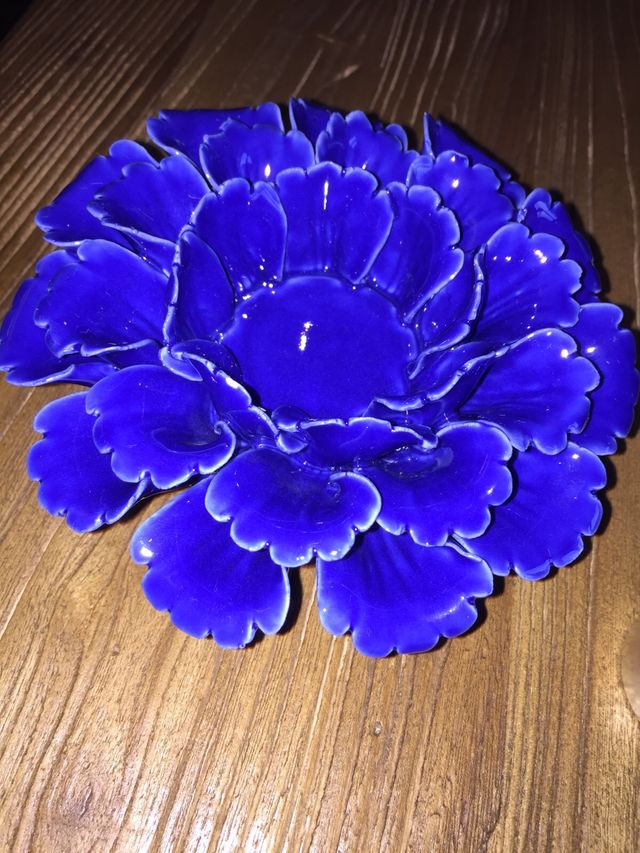 Portavelas porcelana