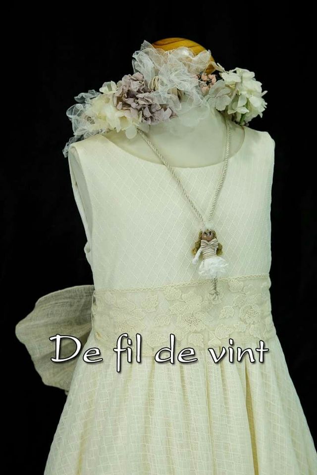 vestido y bolero rubio kids