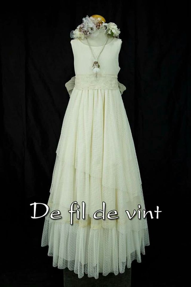 vestido y bolero rubio kids