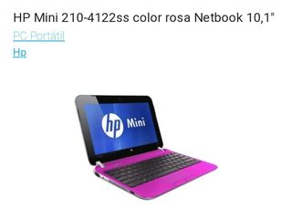 Portátil HP rosa de segunda mano en WALLAPOP