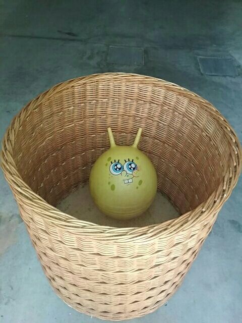 cesto de mimbre gigante