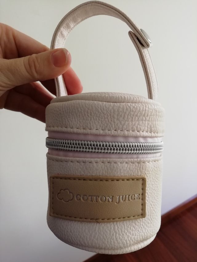 bolso para el carrito de bebé con porta chupetes