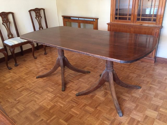 Mesa comedor roble macizo vintage de segunda mano por 100 € en ... Mesa comedor roble macizo vintage de segunda mano por 100 € en ...