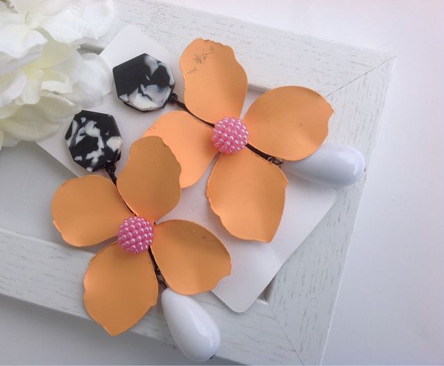 Pendientes flores amarillas