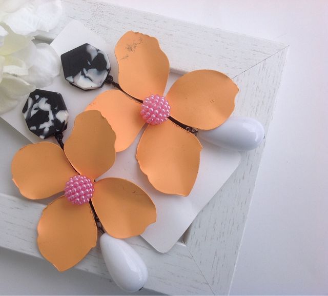 Pendientes flores amarillas