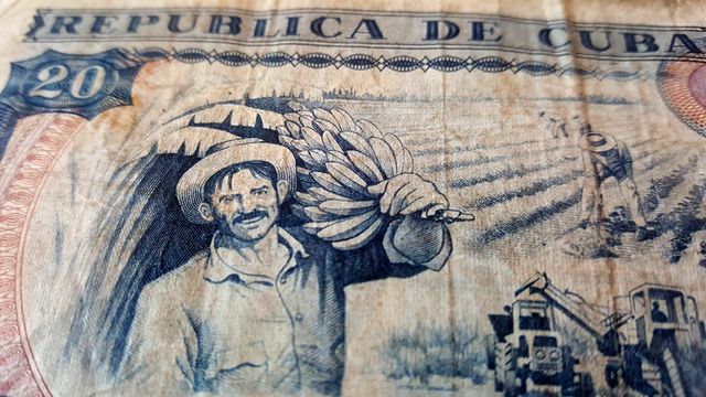 Billete antiguo 20 pesos Cuba (1991)