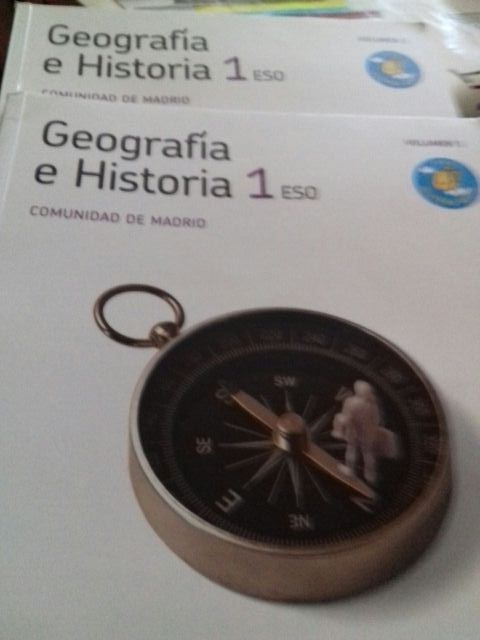 libbros de geografia e historias 1°eso