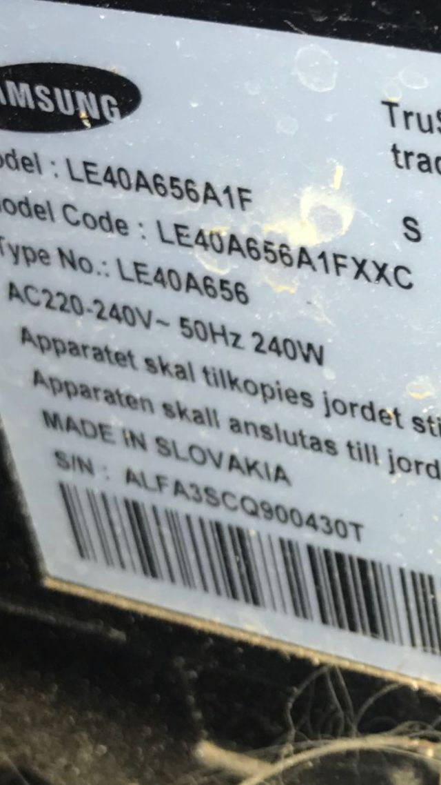 Piezas tv samsung LE40A656A1F SOLO DESPIEZE