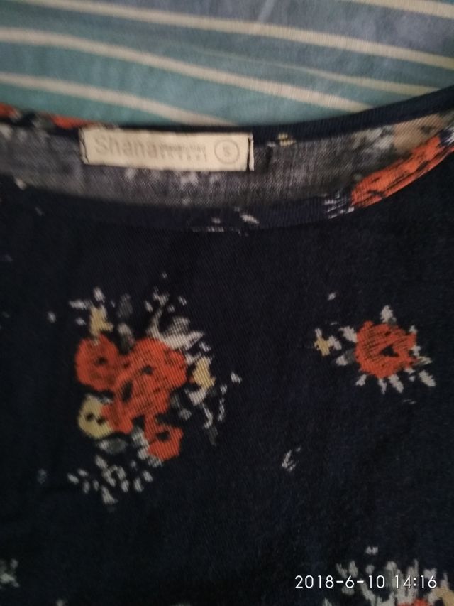 Vestido manga al codo talla S (38)