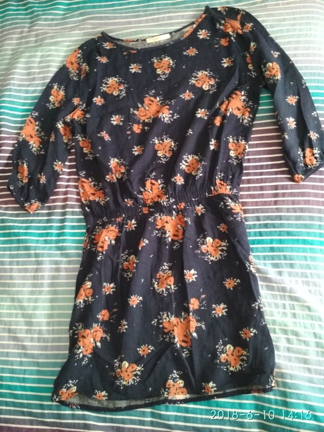 Vestido manga al codo talla S (38)