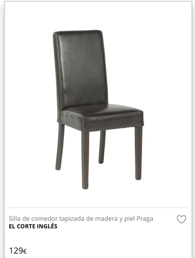 Sillas comedor El Corte Inglés de segunda mano por 300 € en Madrid ... Sillas comedor El Corte Inglés de segunda mano por 300 € en Madrid ...
