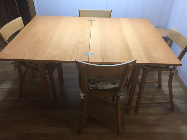 Mesa y sillas cocina comedor de segunda mano por 120 € en Madrid en ... Mesa y sillas cocina comedor de segunda mano por 120 € en Madrid en ...