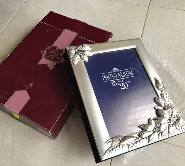 Album de fotos  Marco plata