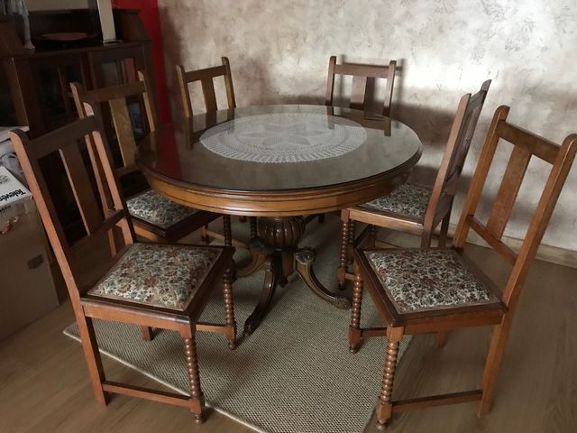 Mesa comedor + 6 sillas madera rústicas de segunda mano por 300 € en ... Mesa comedor + 6 sillas madera rústicas de segunda mano por 300 € en ...