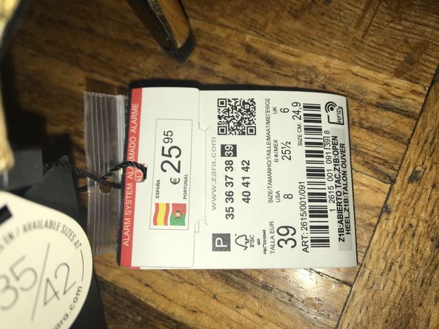 Sandalias SIN ESTRENAR.Zara.39