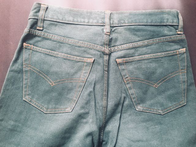 Pantalón vaquero verde botella