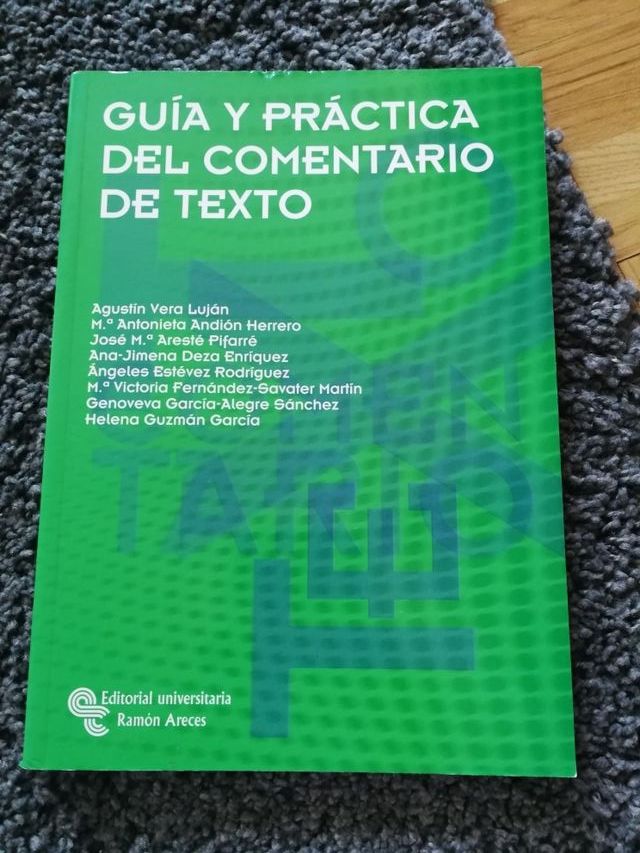 Guía y práctica del comentario de texto