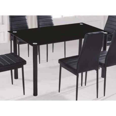 Mesa Comedor vidrio negro + 6 sillas negras de segunda mano por 249 ... Mesa Comedor vidrio negro + 6 sillas negras de segunda mano por 249 ...