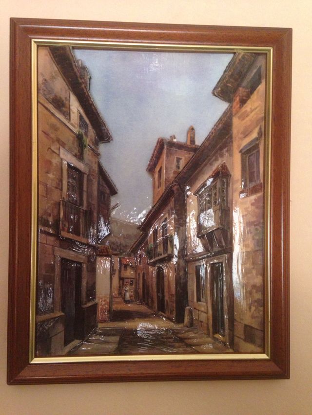 Cuadro Rustico enmarcado EN RELIEVE