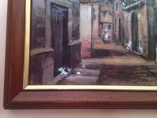 Cuadro Rustico enmarcado EN RELIEVE