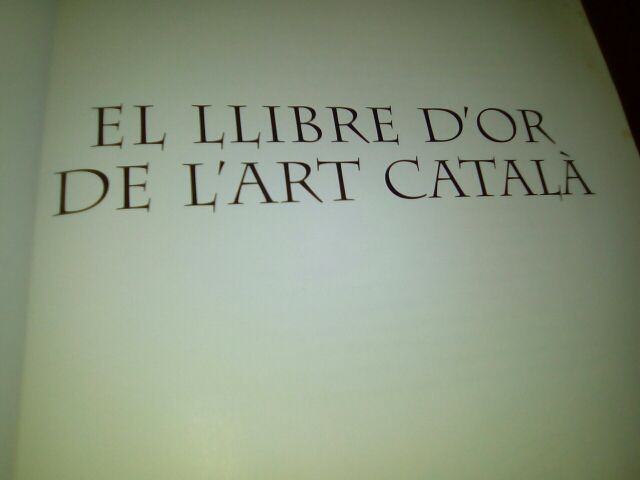 El libro de oro del arte catalan