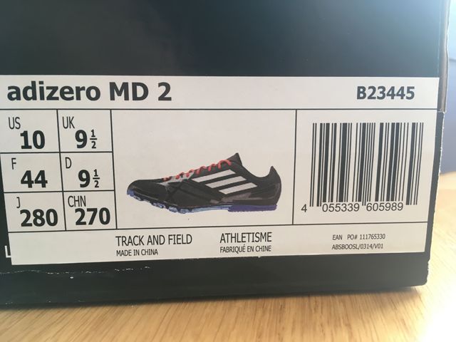 Zapatillas Clavos Adidas Adizero MD2 (Atletismo)