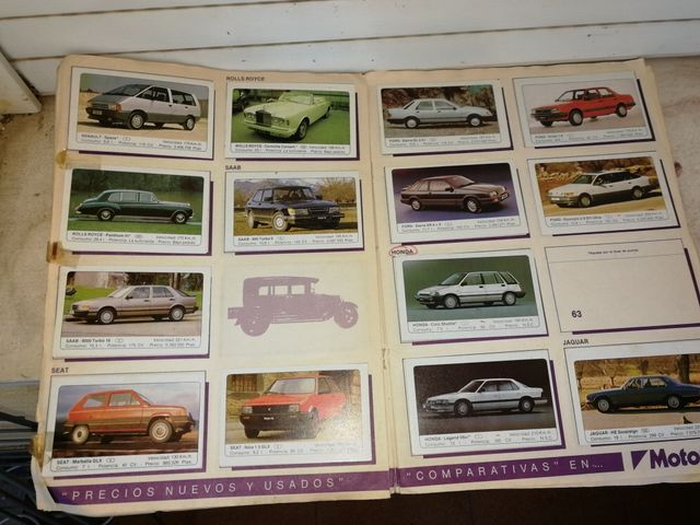 Album de coches de los 80