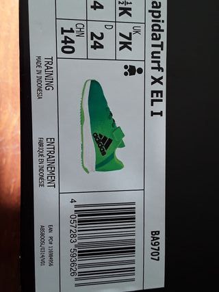 zapatillas futbol talla 24