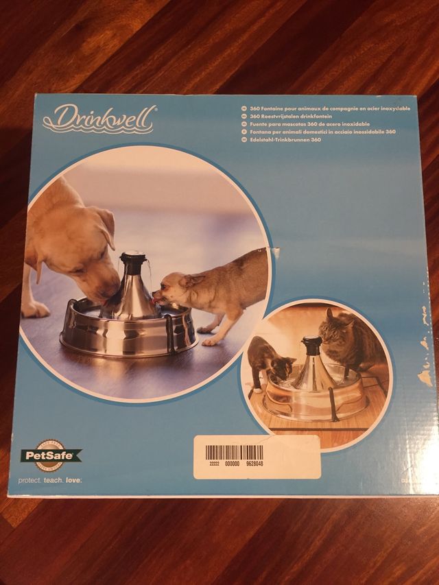 Fuente agua para perros/gatos