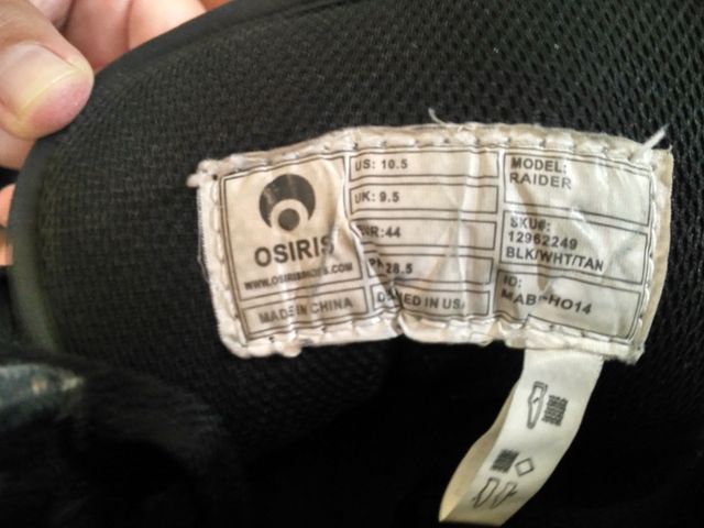 zapatillas Osiris Raider negro