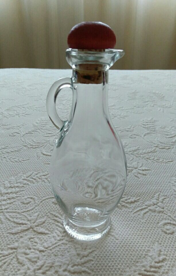 Aceitera o vinagrera de vidrio