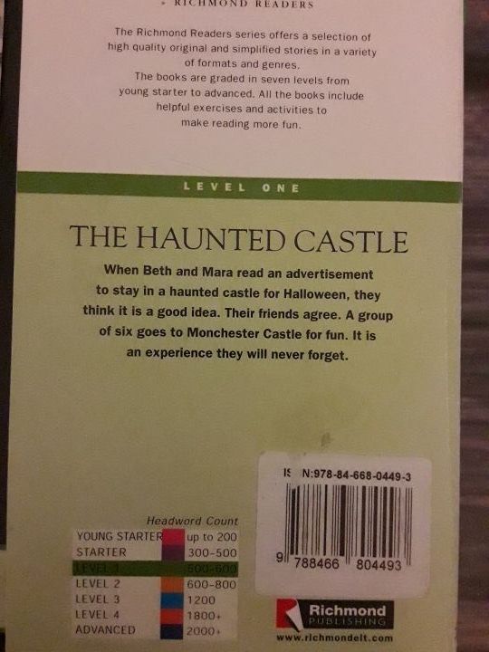 Libro lectura Ingés. The Haunted Castle