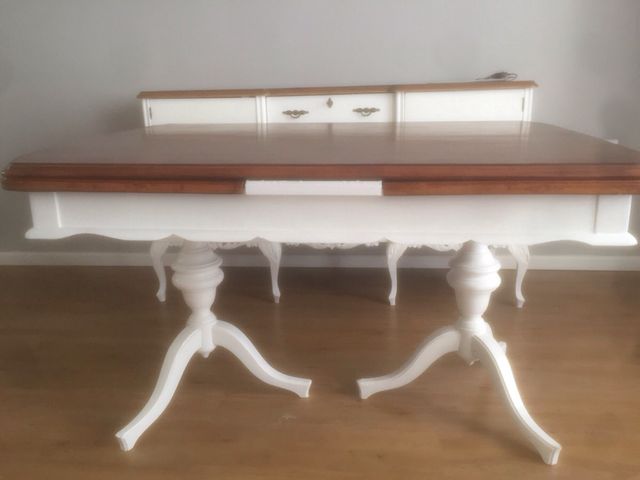 Mesa de comedor restaurada de segunda mano por 120 € en Xeraco en ... Mesa de comedor restaurada de segunda mano por 120 € en Xeraco en ...