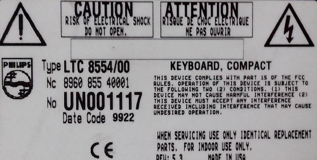 PUPITRE PHILIPS PARA CCTV LTC 8554/00