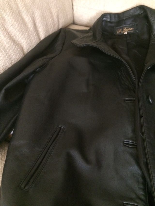 Chaqueta negra piel talla 46