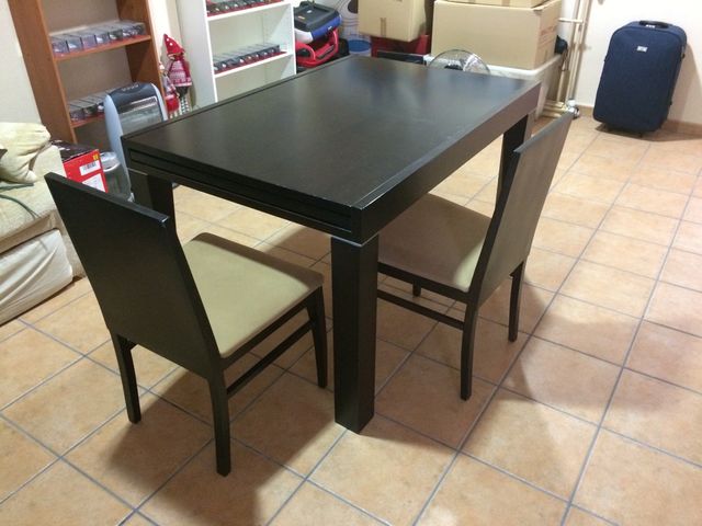 Mesa comedor wengue extendible de segunda mano por 150 € en Dolores ... Mesa comedor wengue extendible de segunda mano por 150 € en Dolores ...