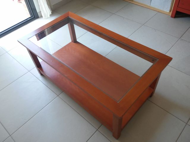 Mesita comedor KIBUC de madera y cristal de segunda mano por 35 € en ... Mesita comedor KIBUC de madera y cristal de segunda mano por 35 € en ...