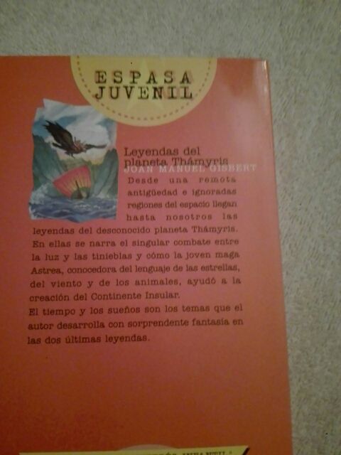 Libro Leyendas del planeta Thamyris