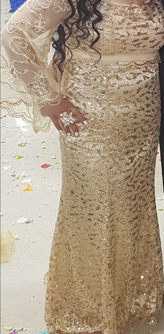 vestido de fiesta gitana de segunda mano en wallapop
