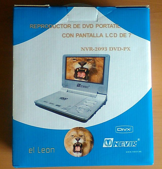 Reproductor DVD DIVX portátil