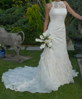 vestido de novia de marca de segunda mano en burgos en wallapop