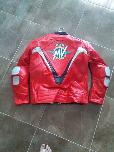 chaqueta piel mv augusta