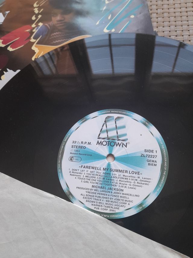 Michael Jackson LP Con poster