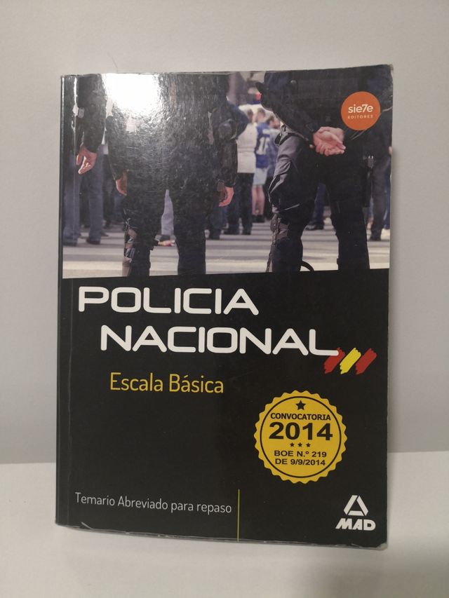 temario abreviado Policía Nacional 2014