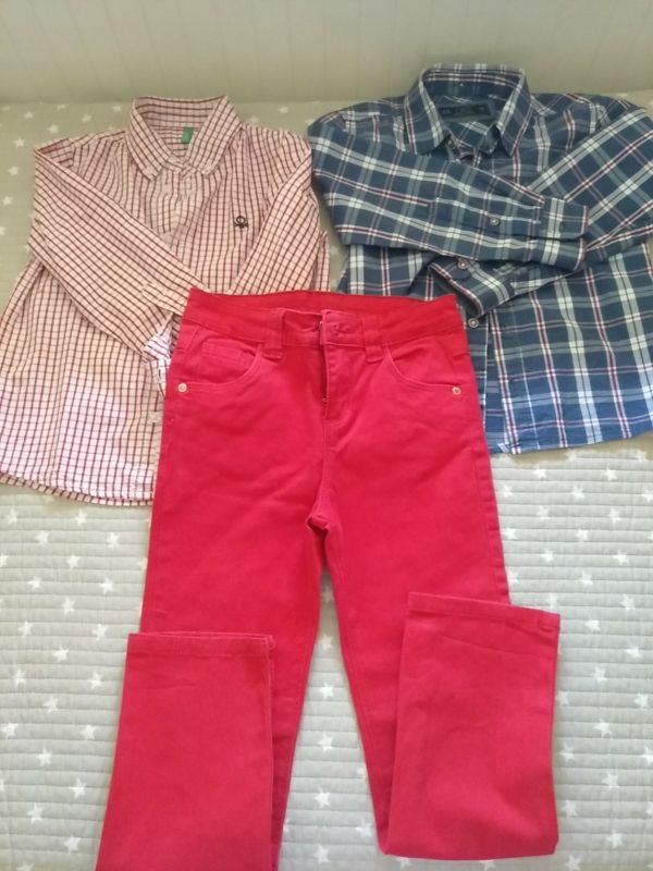 dos camisas y un pantalón 4-6 años