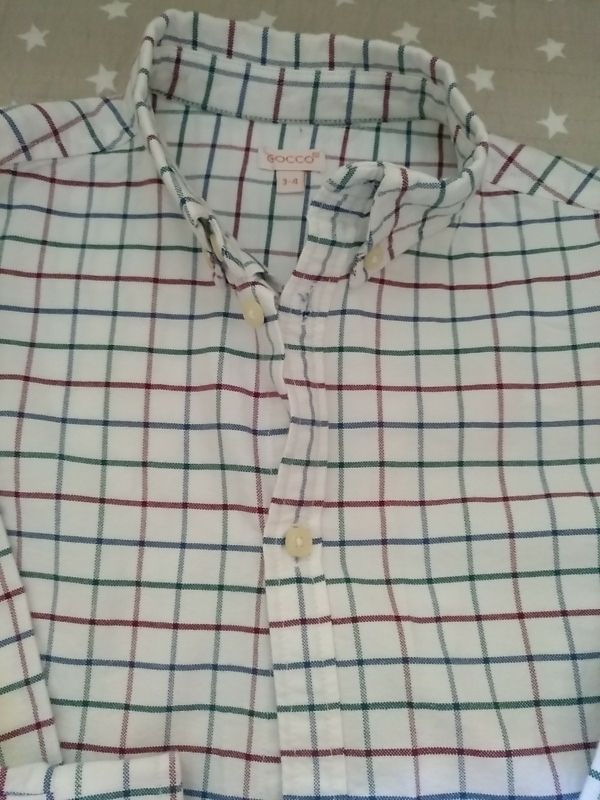 conjunto de pantalon pana y camisa gocco