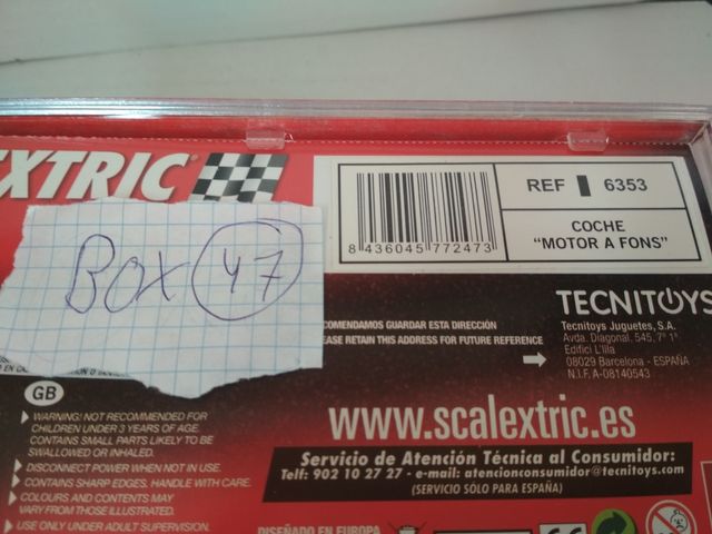 SCALEXTRIC Especial Formula 1 "Motor A Fons"