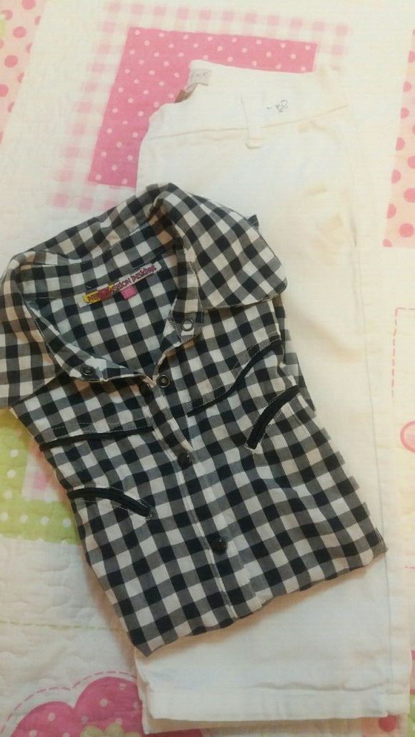 bermuda Zara + camisa vichy