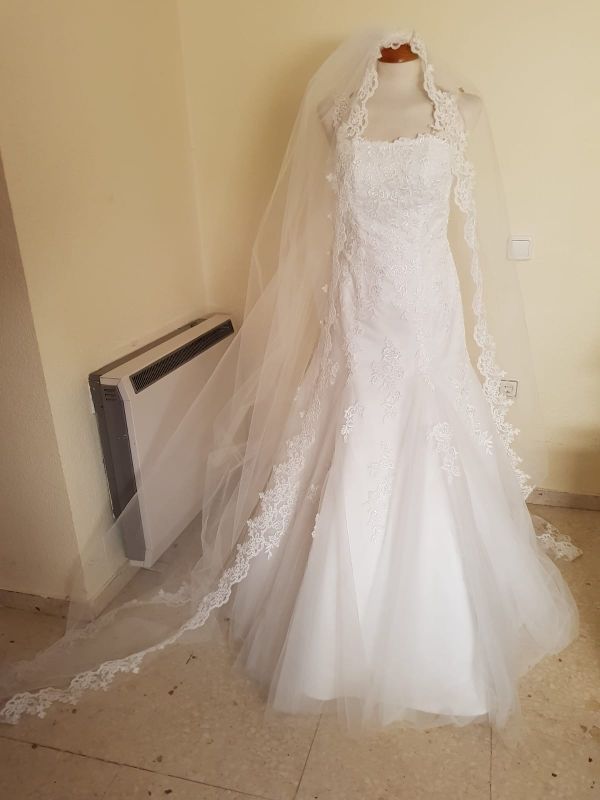vestido novia de segunda mano por 800 € en daimiel en wallapop